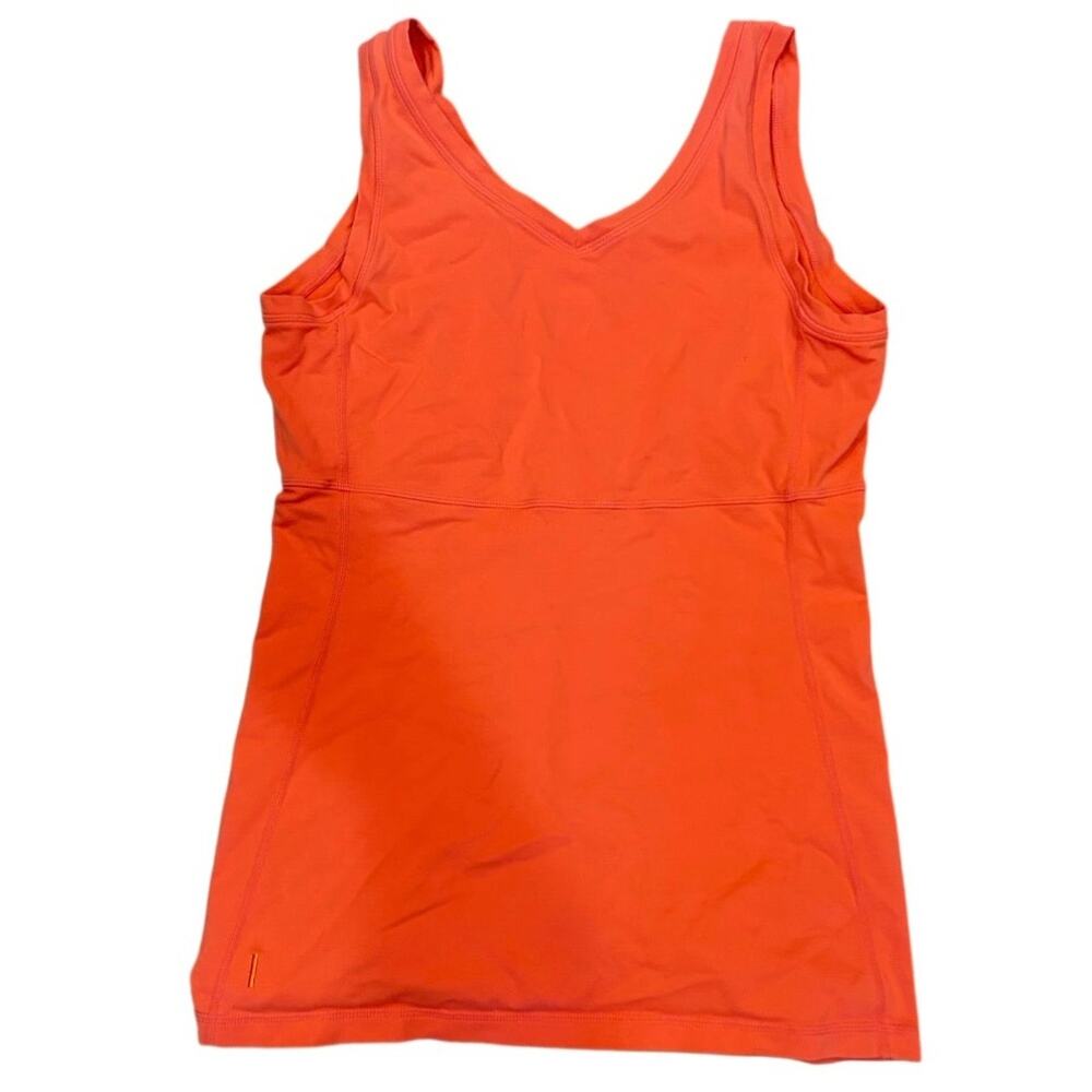 Woman's Lucy Power Athletic Tank Top Orange Size Large